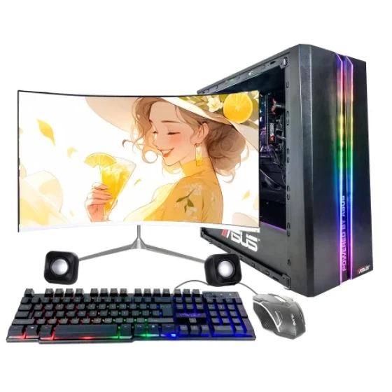 99% new ASUS P1-DIY with Intel Xeon E5-2680v2 processor, GTX 1060 3GB graphics card, 24.0-inch display, 16GB RAM, and 512GB SSD